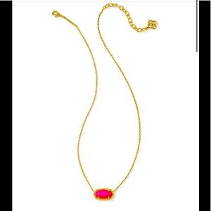 NWT Kendra Scott Elisa gold pendant necklace